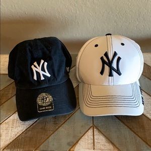 *WHITE NY yankee baseball cap